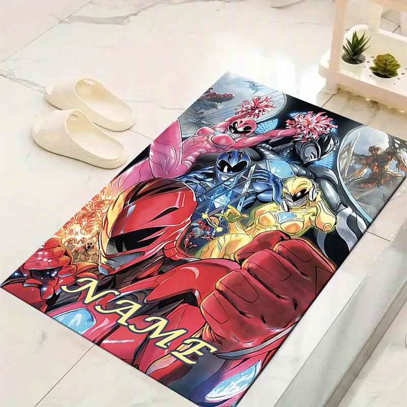 Custom 1Pc Power Rangers Green Ranger Vs Megazord Rug Office Carpet Indoor Outdoor Entrance Doormat Nonslip Soft And Comfortable Living Room D2915224