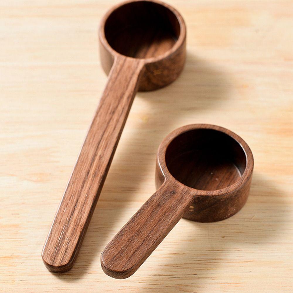 Black Walnut Gram Scoop Coffee Bean Scoop Wooden Sugar Spice Scoop Coffee Spoon Measuring Spoon