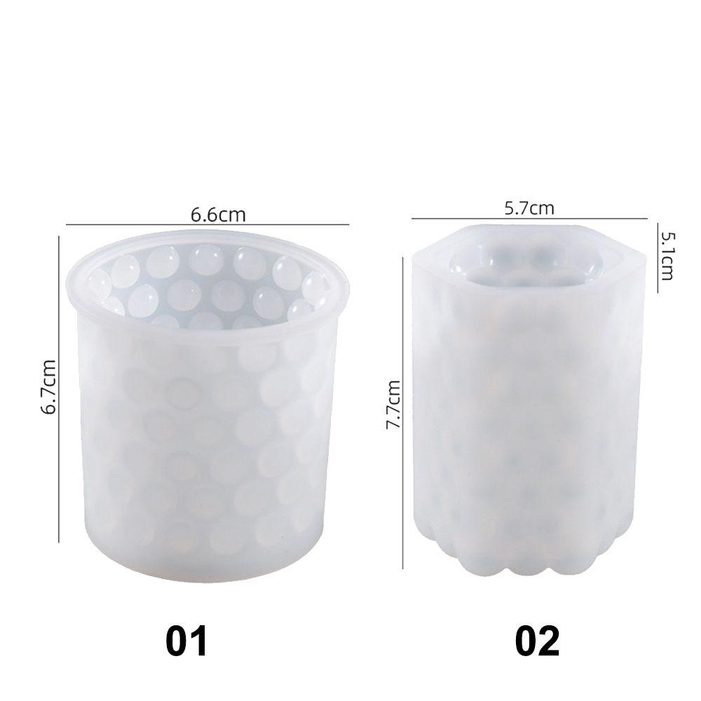 Принадлежности Инструменты для лепки из глины ручной работы Цилиндрическая форма для свечей Форма для свечей Формы для смолы для торта 3D-искусство Восковая форма