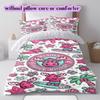 Cute animals surfing Pattern Bedding,Quilt Set Quilt Cover Pillowcase Home Birthday Gift (1*duvet cover+2*pillowcase,without core)