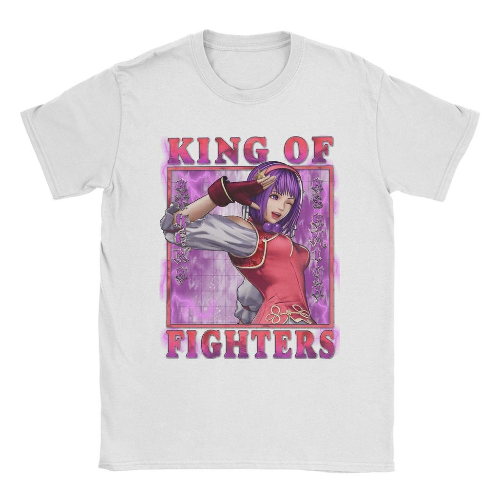 King of Fighters XV Вечный Психический Идол Афина Асамия Футболка Летняя Хиппи Футболки Унисекс Одежда С Коротким Рукавом Y2K Смешные Топы