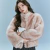 High-end mink velvet women's 2024 new explosion  foreign style  fashionable fur integration  small man  exquisite pink fluffy coat