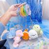 Kawaii Ocean Animal Plush Keychain Seahorse Dolphin Plush Doll Birthday Gift