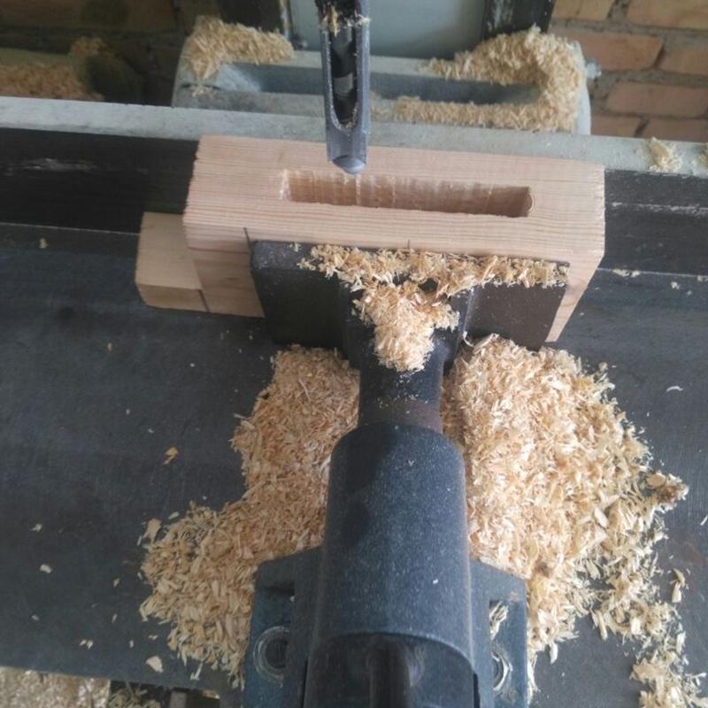 Multi-purpose Square Hole Drill Bit Steel Hardness for Sharp Durable Mortising Chisel Set 6.4 mm/8mm/9.5mm/12.7mm/14mm/1