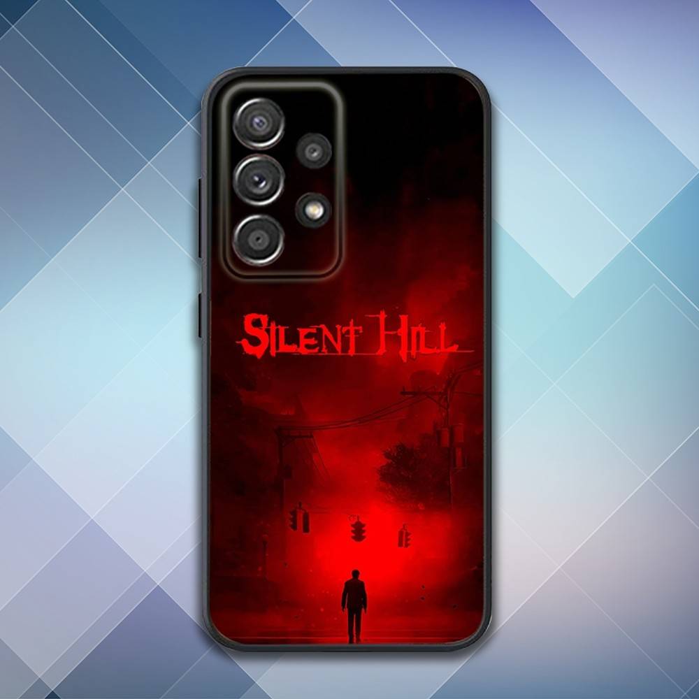 Чехол для телефона S-Silent Horror Hill Game для Samsung S25, S24, S21, S22, S23, S30, Ultra, S20, Plus, Fe, Lite, Note, 10, 9, 5G Черный чехол