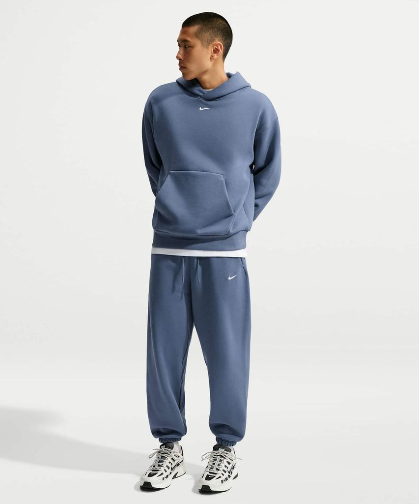 NIKE Solo Fleece Pullover Hoodie M - Diffused Blue:Sail / Ix1927-491