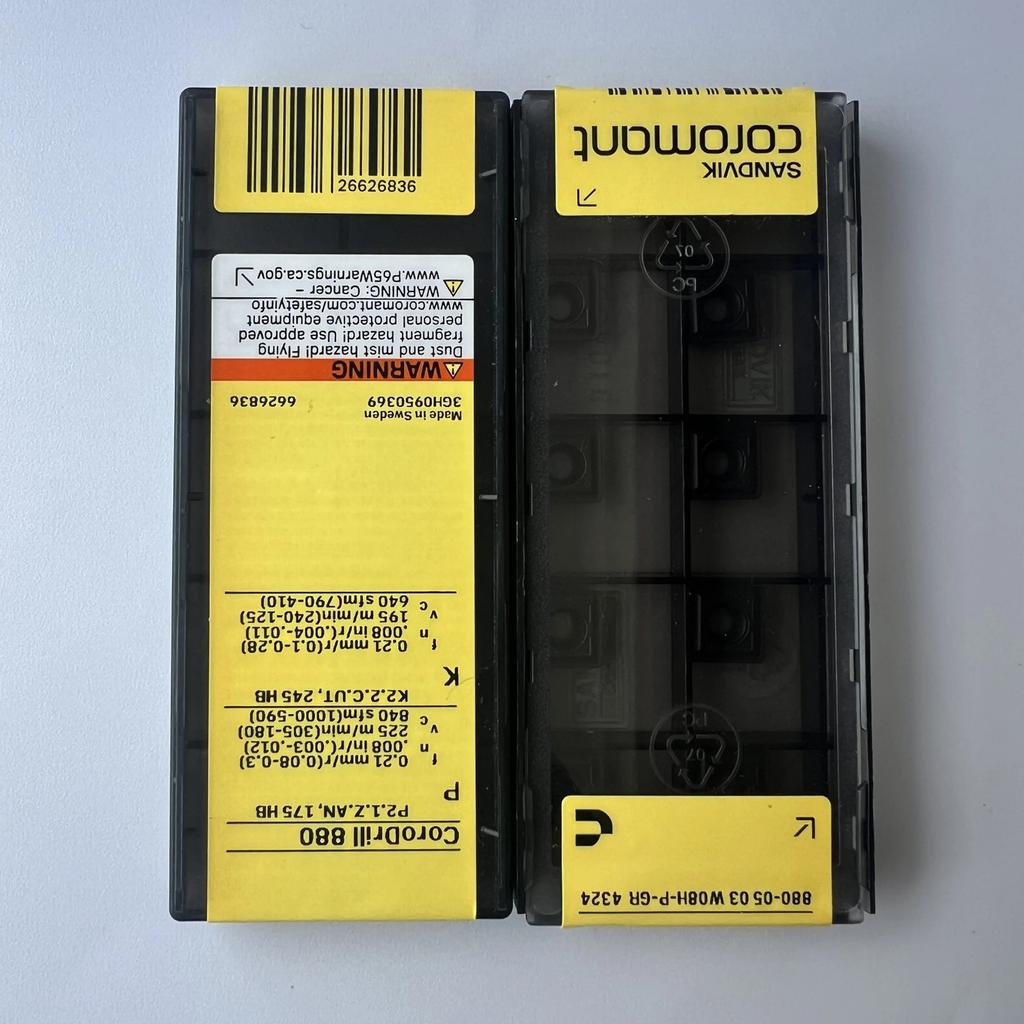 Sandvik / 880-0503W08H-P-GR 4324 / Промышленные сменные твердосплавные пластины 10 шт.