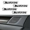For Peugeot New Car Audio Decorate 3D Aluminum Badge Emblem Sticker For Peugeot 206 307 308 3008 207 208 407 508 2008 5008 107 2