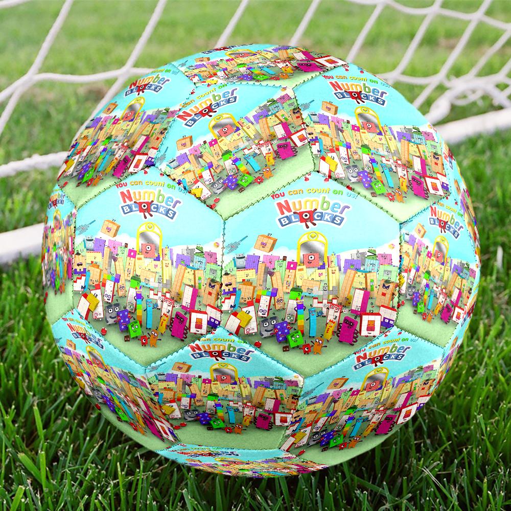 Numberblocks Theme Size 5 Soccer Ball, Suitable for Both Indoor and Outdoor Matches, a Gift Suitable for Everyone.