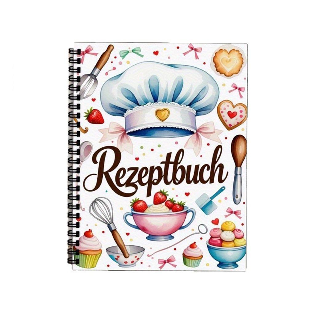 Блокнот для рецептов на спирали формата А5, Книга рецептов десертов, Планировщик рецептов, Персонализированный блокнот для рецептов, Многофункциональный