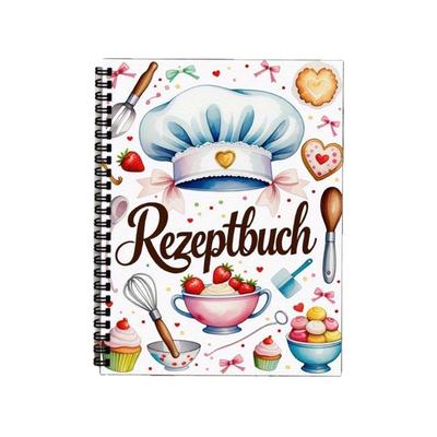 Блокнот для рецептов на спирали формата А5, Книга рецептов десертов, Планировщик рецептов, Персонализированный блокнот для рецептов, Многофункциональный