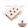 Cat Toy Interactive Mole Fighting Solid Wood Toy Indoor Cat Kitten Mouse Catching Game