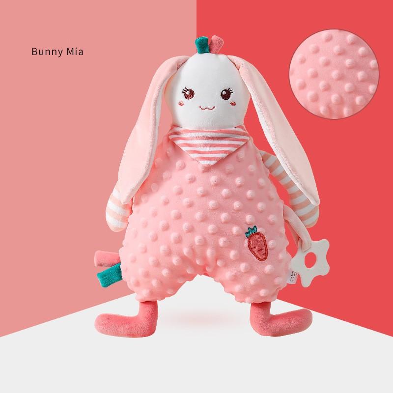 Модный детский плед Плюшевые игрушки Детский подарок Кукла для раннего развития ребенка Дизайн мультяшной куклы Тренировка способности ребенка к захвату Souptoys