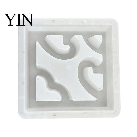 Outdoor Floor Tile DIY Kit Plastic Stepping Stones Mold, Reusable Concrete Mold for Garden Walkway Path Maker, Durable Casting Personalized
