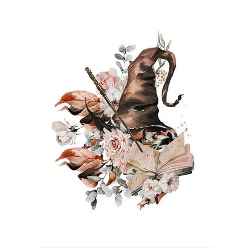 Classic Movie Wizard Owl Magic Books Posters Broom Potter Alphabet Canvas Painting Prints Wall Picture Kids Room Home Decor Gift