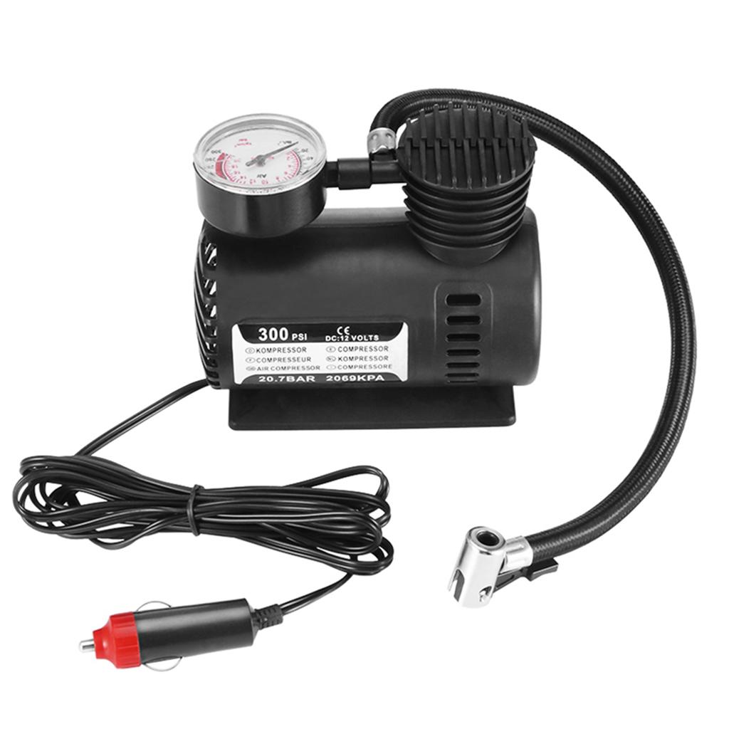 300PSI 12V Mini Air Compressor Auto Car Electric Tire Air Inflator Pump Car Accessories