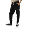 Низ ХЛОПОК США One Point Logo Длинные брюки Базовый черный C3-Z212 Мужские