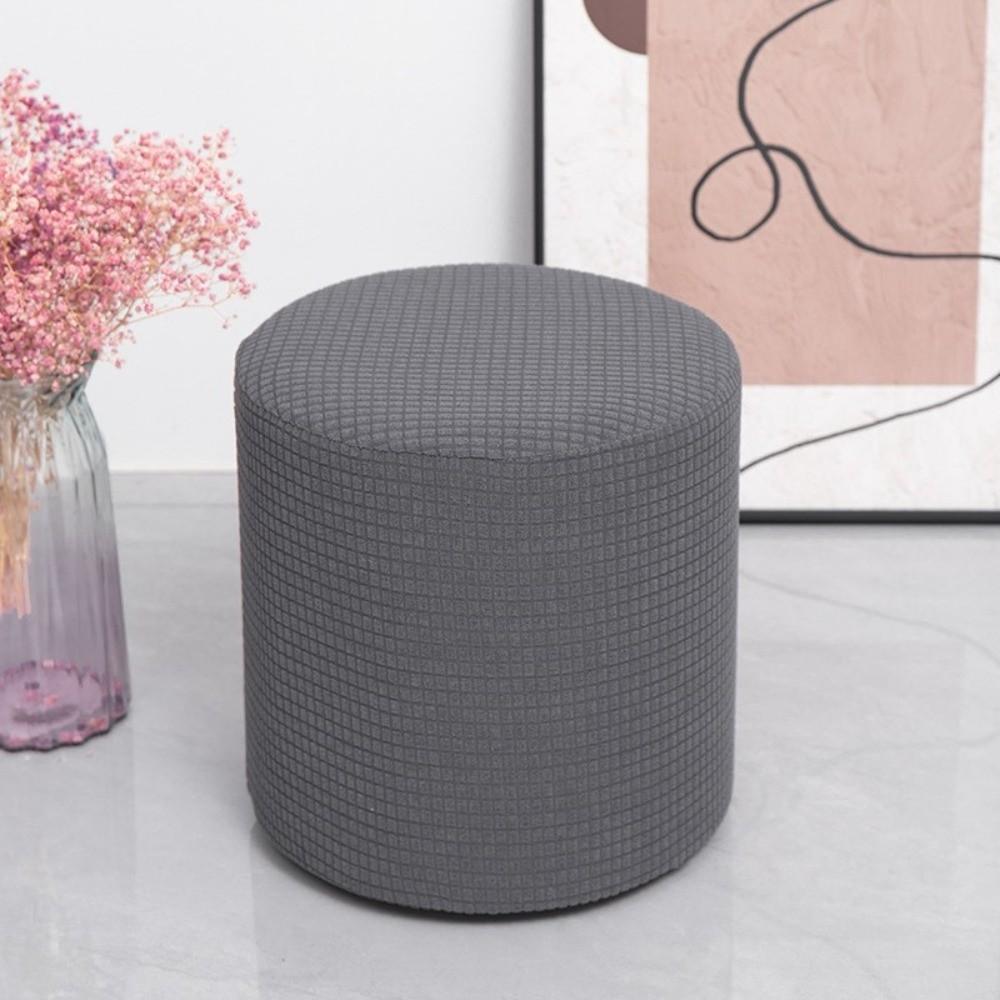 Круглая форма Круглый пуфик Чехол от пыли Универсальные чехлы на сиденья Эластичный чехол на стул из полярного флиса