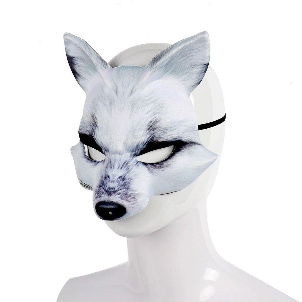 Animal Cosplay Mask EVA Half Face Cover Sexy Fox Mask Halloween