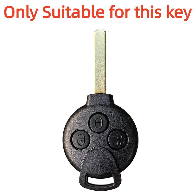 Car Silicone Remote Key Case Fob Shell Cover For Smart Fortwo City Coupe Cabrio Crossblade Roadster K Forfour 2007 -