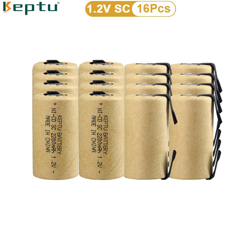 Аккумулятор высокой мощности KEPTU 1,2 В 2200 мАч Ni-CD для отверток и электродрелей – 10C Sub C, долговечный и перезаряжаемый