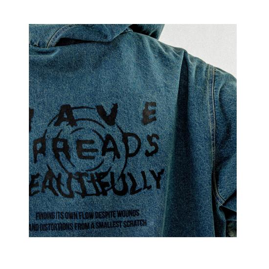 BTS Jimin The Truth Untold: Exhibition Denim Zip-Up Hoodie