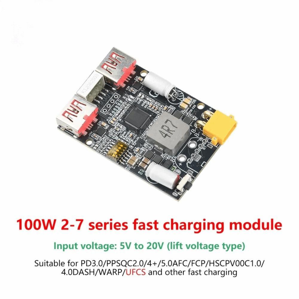 100W Fast Charging Power Bank Mother Board Dual USB Battery Charger Module Power Bank Usage