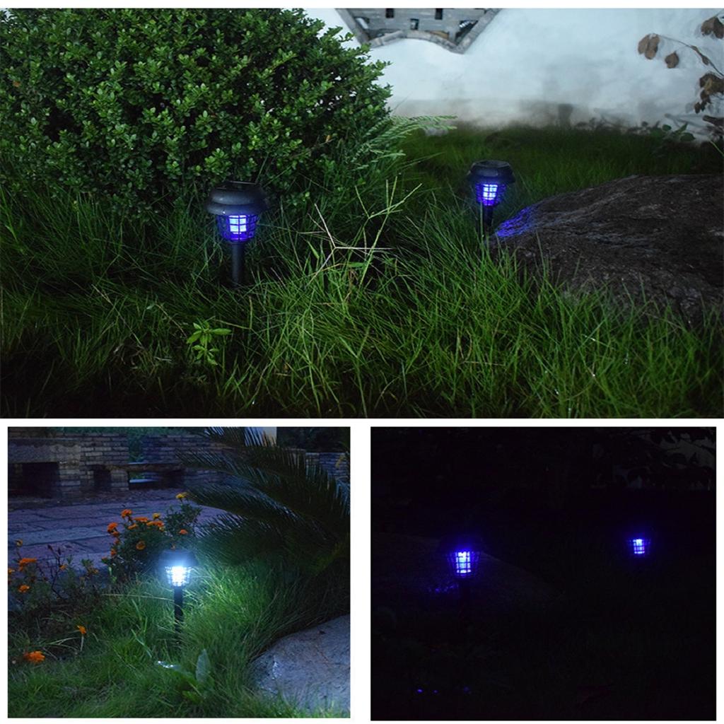 Лампа на солнечной батарее, уличная светодиодная лампа с электрическим разрядом, бытовая уличная лампа для отпугивания и ловли комаров, инсектицидная лампа для двора