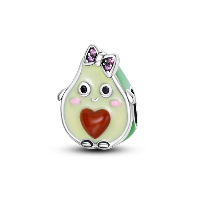 925 Серебряная бусина в виде совы, подходящая для браслета, медовая пчела, подвеска-подвеска со звездой для мальчиков и девочек, подвески-клипсы