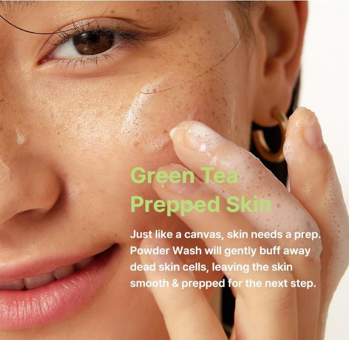 By Wishtrend Зеленый чай и ферментный порошок для умывания 110 г