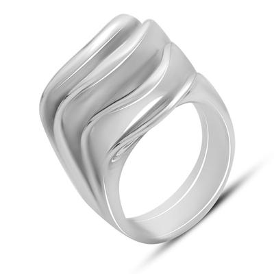 Серебряное кольцо с без камней, вес изделия 14,25 гр (2175537)