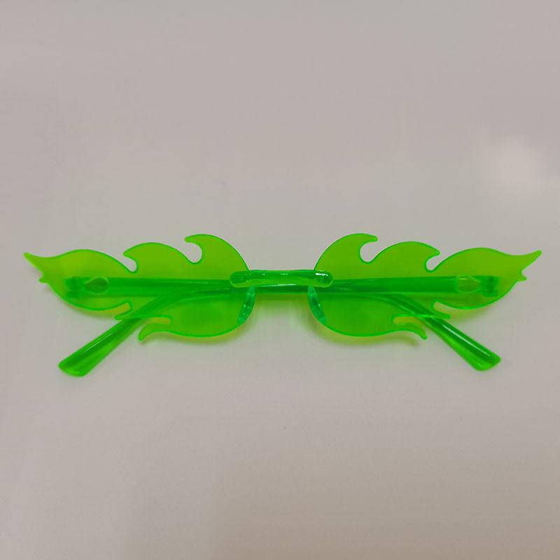 Солнцезащитные очки Flame, персонализированные цветные солнцезащитные очки без оправы для выпускного вечера, интегрированные очки цвета конфет