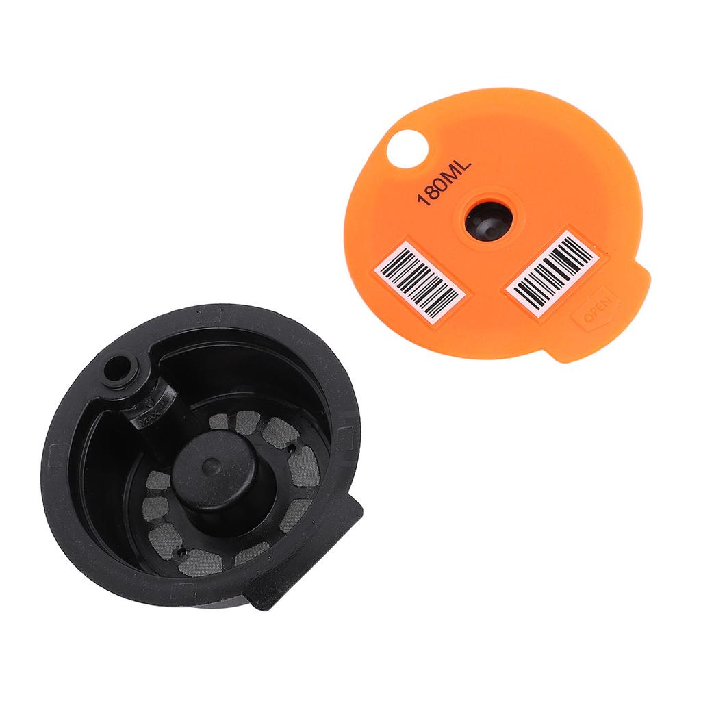 Многоразовые кофейные капсулы 180 мл PP SUS многоразовые кофейные капсулы с кисточкой и ложкой для кофе M