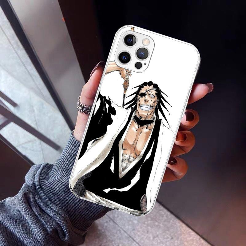Zaraki Kenpachi Bleach Phone Case For iPhone 17 Air 11 13 Mini 14 15 Plus 16 12 Pro Max 16E SE 7 8 Pattern Soft TPU Back Cover