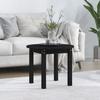 VidaXL Coffee Table Black Ø 55x45 Cm Solid Pine Wood 822331