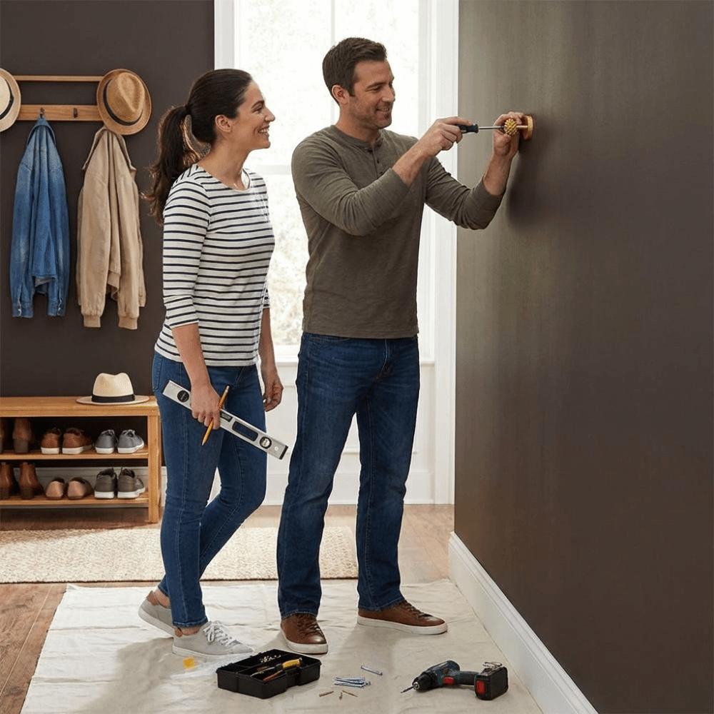 High-Quality Brass Brass Wall Hooks Durable Construction Wall Mounted Hangers Home Decoration
