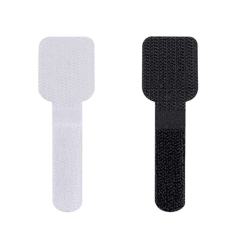 10pcs Reusable Cable Ties Fasten Wire Organizer Cord Rope Holder Self Adhesive Adjustable Cord Organizer Straps Desk Management