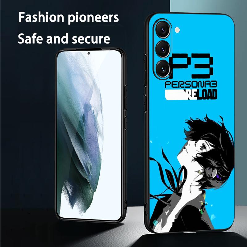 Горячий крутой чехол для телефона Persona 3 Reload для Samsung Galaxy S25 S24 S23 S22 S21 S20 Plus Ultra Note20 Мягкий Черный