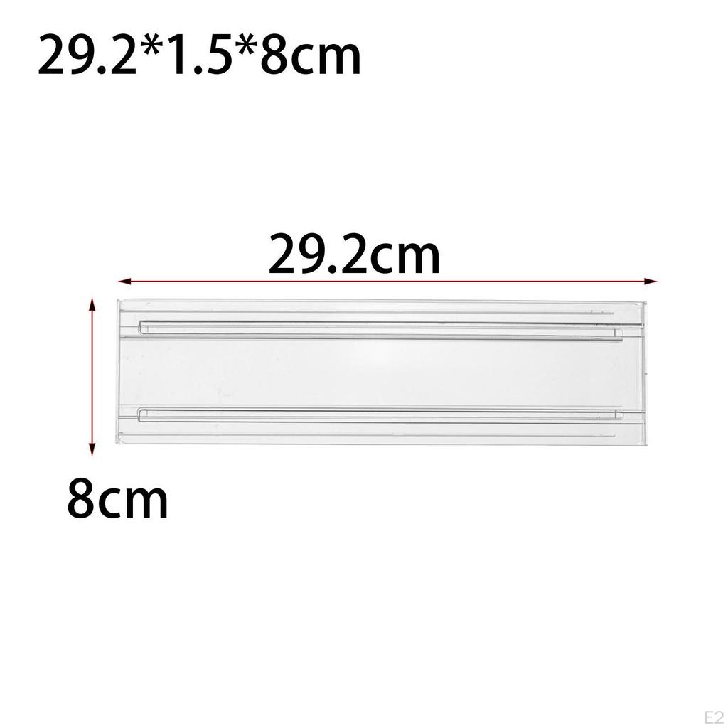 4Pcs Drawer Dividers Organizer Adjustable Sturdy Clear Storage Divider