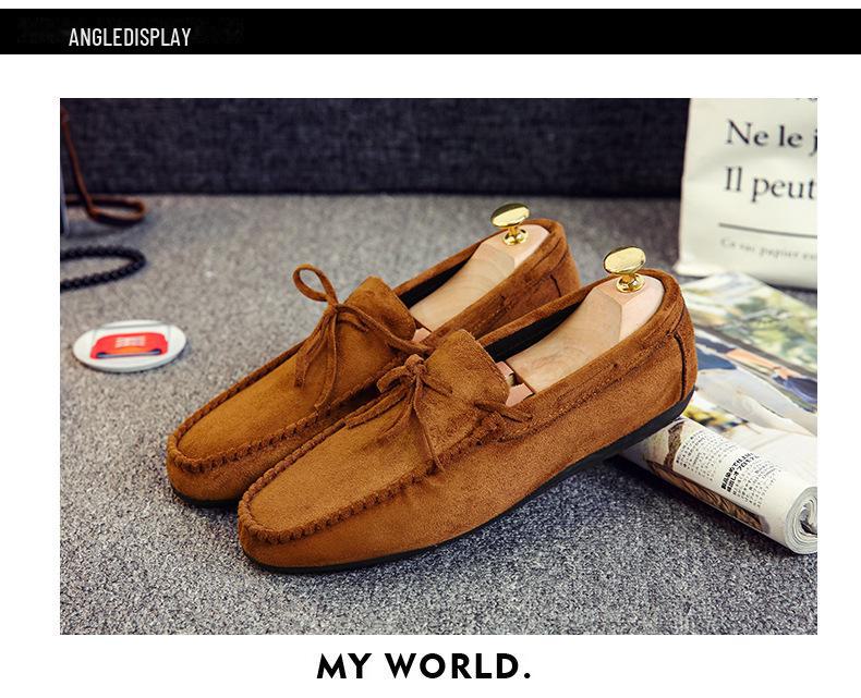 Мужские повседневные туфли Frosted Breathable Slip-On 2024 года — корейский стиль