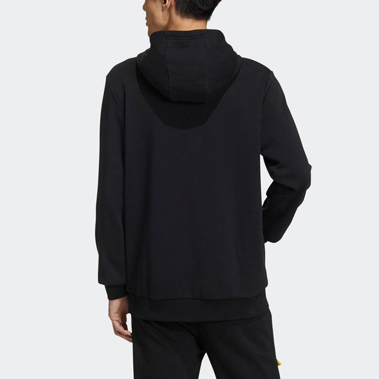 Adidas Толстовка с короткими рукавами Neo Favorites и повседневные мужские топы со спортивным принтом, черные GM2332