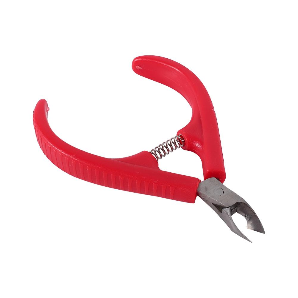 Профессиональные пластиковые кусачки для стрижки ногтей из нержавеющей стали, плоскогубцы для кутикулы пальцев, маникюрный инструмент