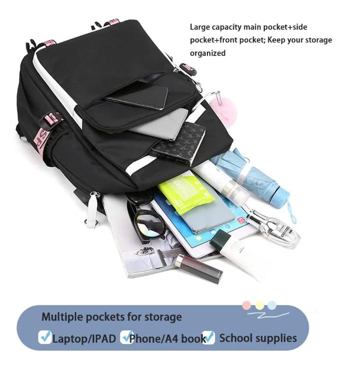 2026 Mesuca Y2K Kawaii School Bag Backpack Cute Cartoon Girls Shoulder Bag Canvas Bag For Kids Birthday Gifts