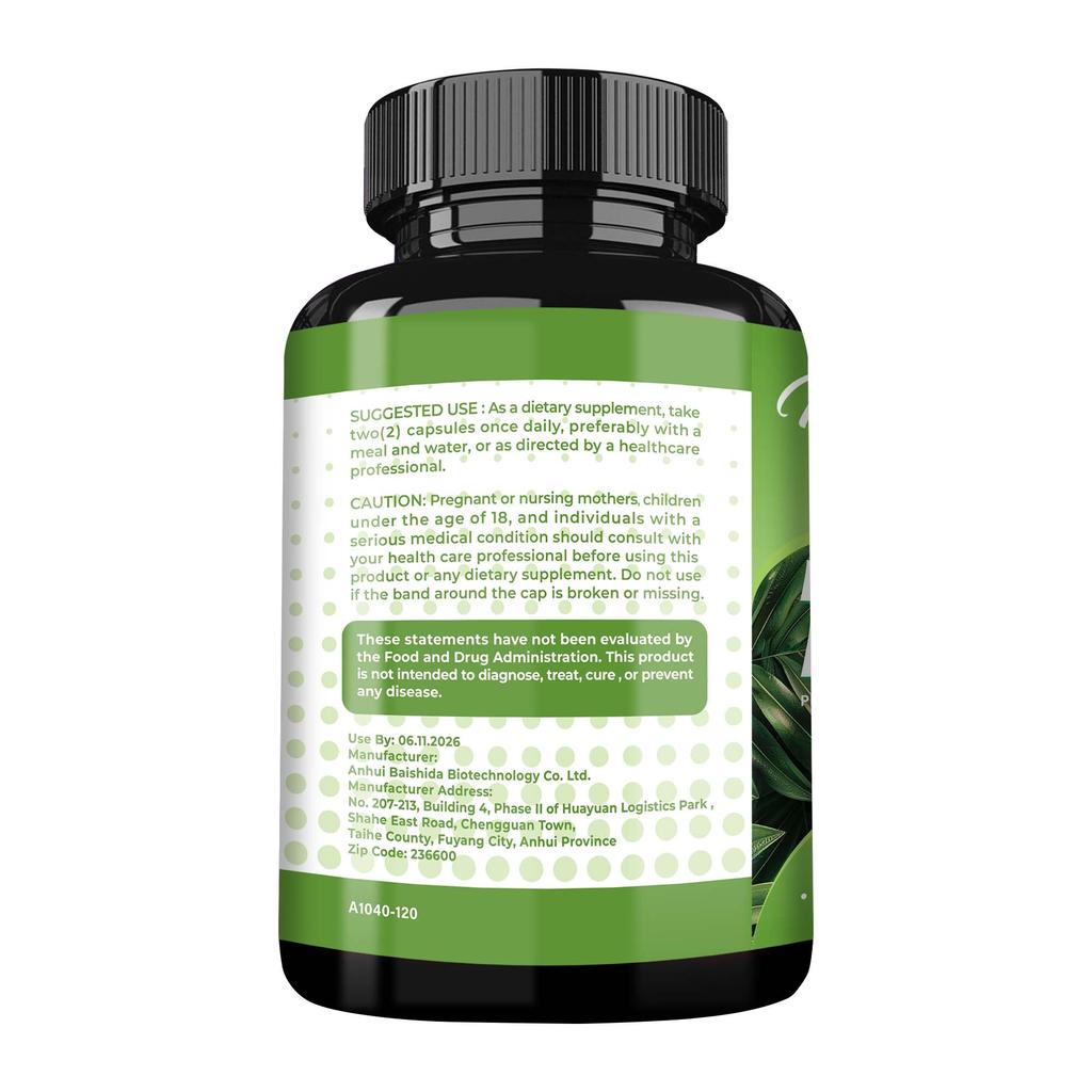 Plant protein capsules, aid digestion, 3080 mg, antioxidant, vitamins, suitable for both men and women.