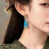 Серьги с кисточками из бамбука и ракушек - Элегантный европейский и американский стиль