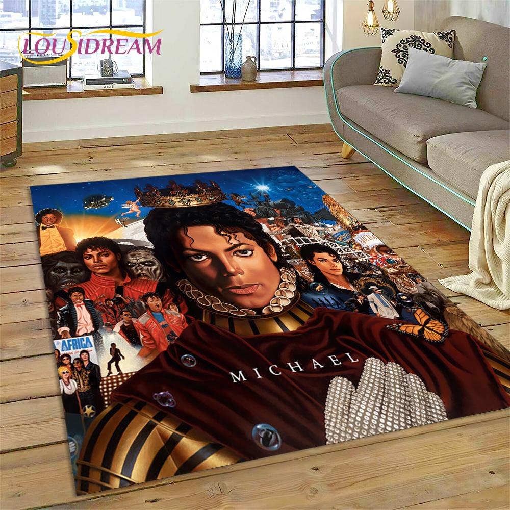 MJ Король Поп-музыки Майкл Джексон Ковер для Гостиной Спальни Домашний Декор, Нескользящий Коврик Декорация для Дивана Прикроватный Коврик Подарок