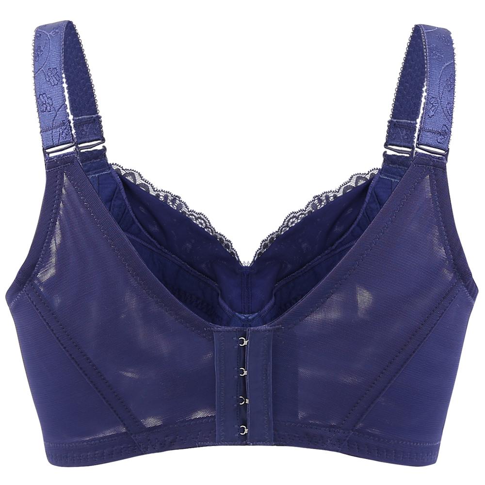 Women's Full Figure Lightly Lined Underwire Lace Balconette Bra 34 36 38 40 42 44 46 48 B C D E