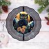 3D Metal Owl Mandala Wind Spinner for Outdoor Garden Courtyard and Home Decor Moonlight Hanging Wind Chime No Power Required Easy To Install