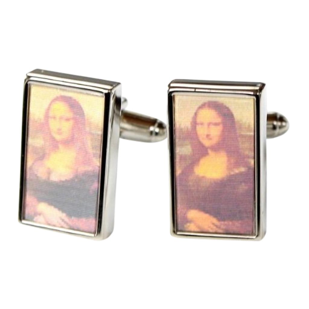 Kamakura Cufflinks Workshop 3D Mona Lisa Cufflinks Ec138 [Cufflinks/Cufflinks]