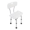 Регулируемая по высоте спинка Стул для ванны Нескользящая спинка Стул для ванны 250 фунтов Стул для душа из алюминиевого сплава для пожилых и инвалидов